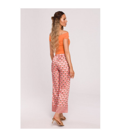 M677 Printed culotte pants - model 2