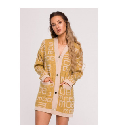 M683 MOE lettered cardigan...