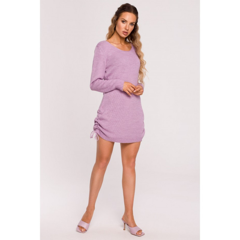 M684 Dress with tie at the back - lilac