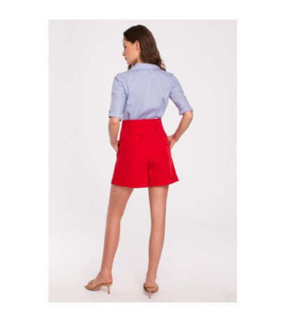 K126 High-waisted shorts - red