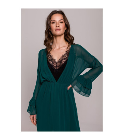 K136 Chiffon maxi dress - green