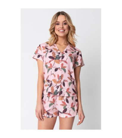 LA104 Pajama shirt with V...