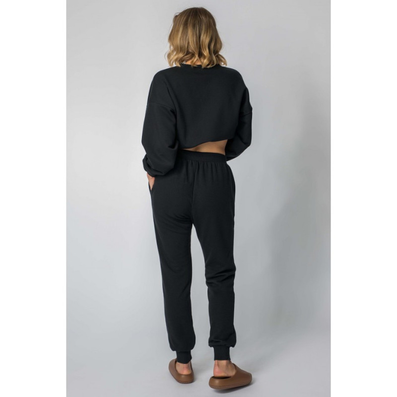 LA112 Sweatpants with drawstrings - black