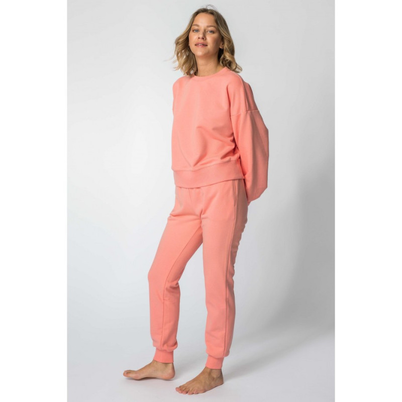 LA112 Tracksuit pants with drawstrings - coral