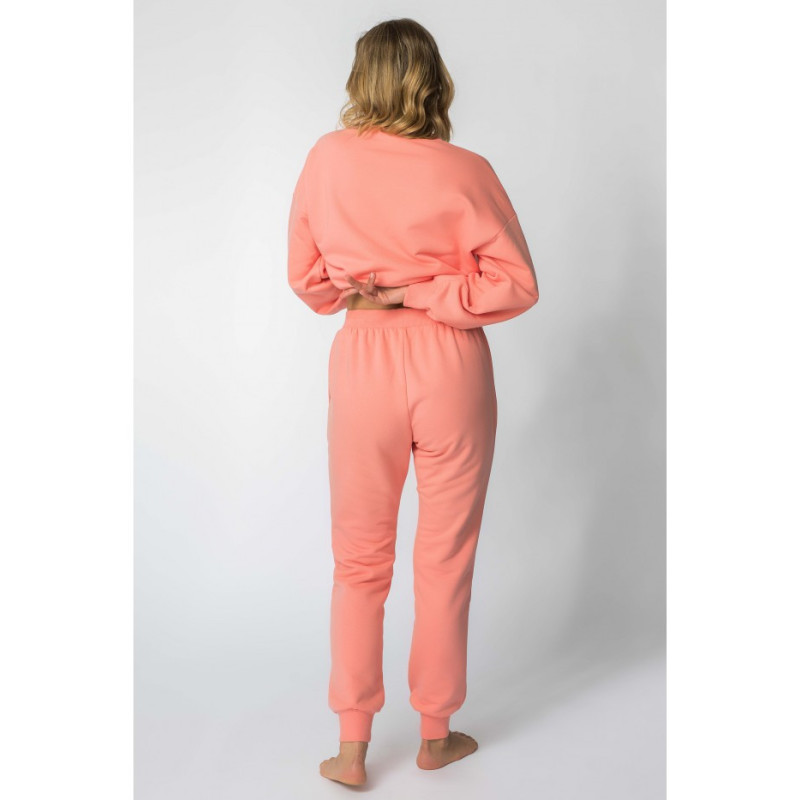 LA112 Tracksuit pants with drawstrings - coral