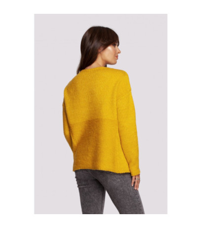 BK091 Sweater with stand-up collar - honey