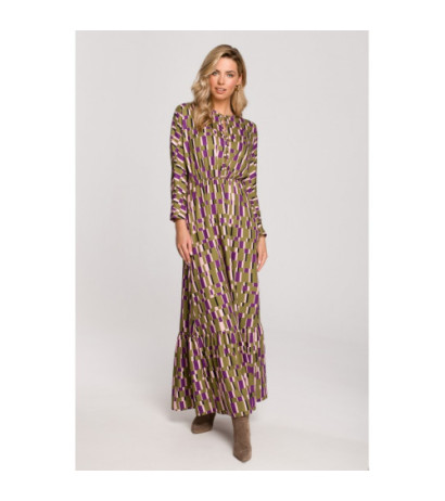 K144 Patterned maxi dress...