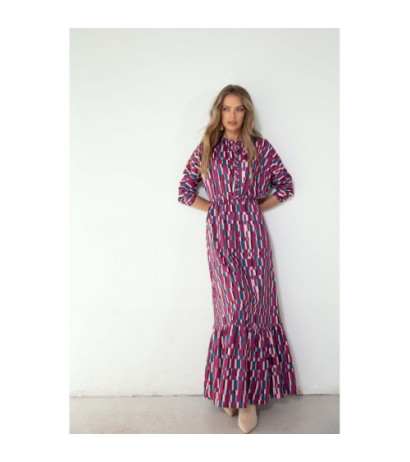 K144 Patterned maxi dress...