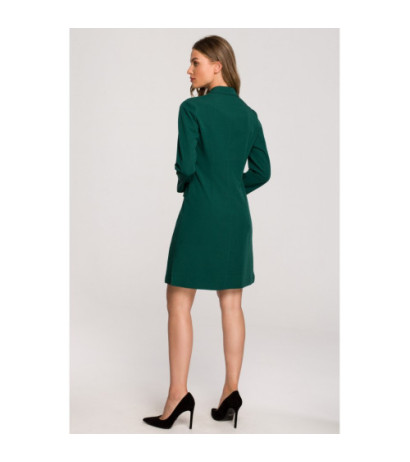 S312 Jacket dress with belt - green