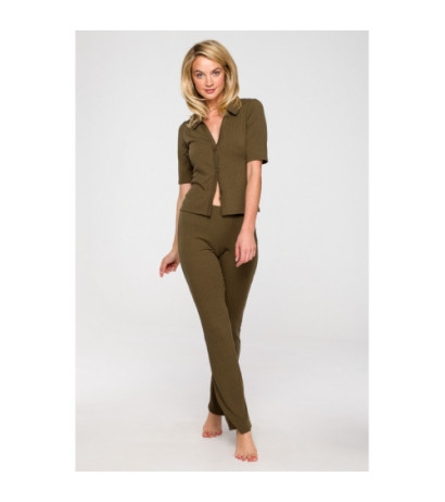 LA117 Ribbed pants - khaki