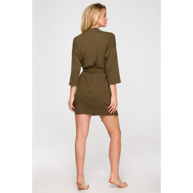 LA119 Bathrobe with belt - khaki