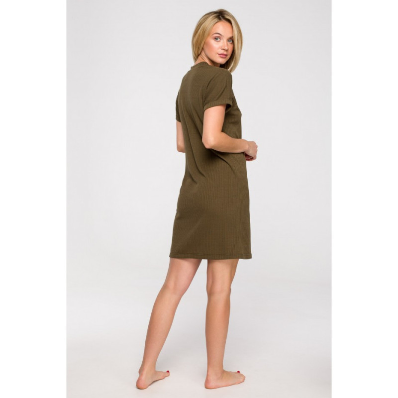 LA120 Ribbed sleep shirt - khaki