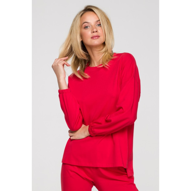 LA122 Long-sleeved blouse - red