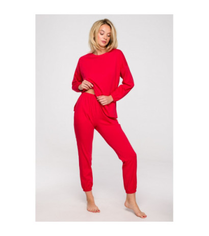 LA123 Long sleep pants - red