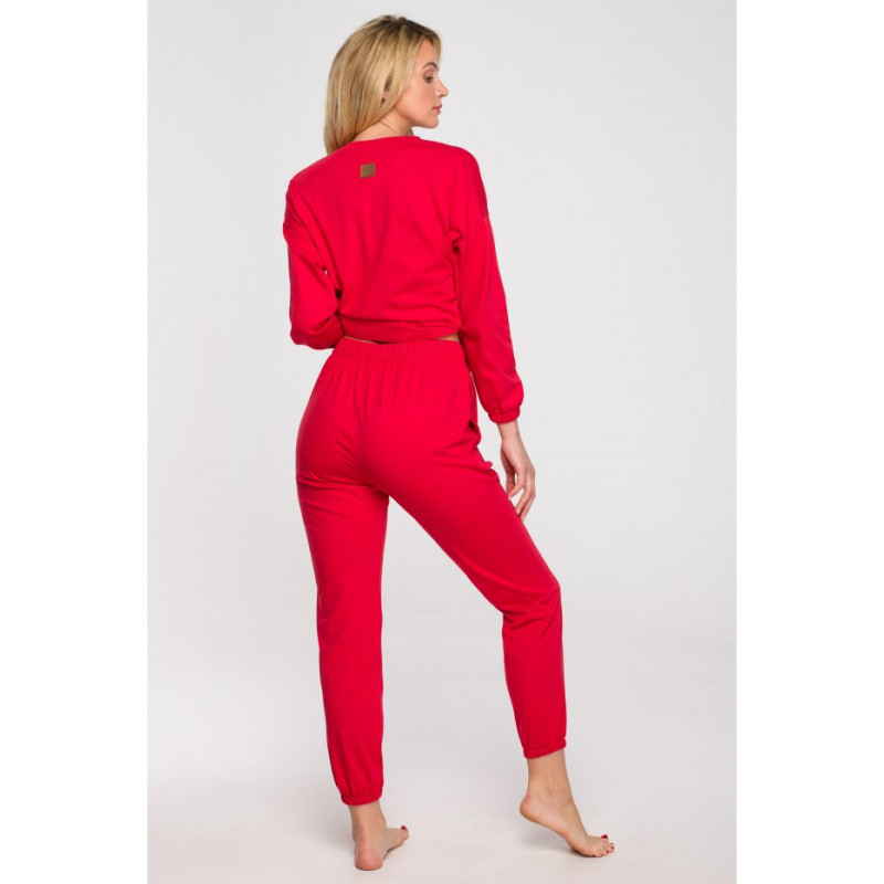 LA123 Long sleep pants - red