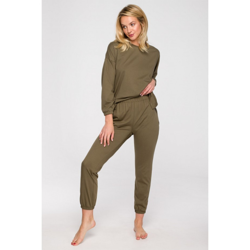 LA123 Long sleep pants - khaki