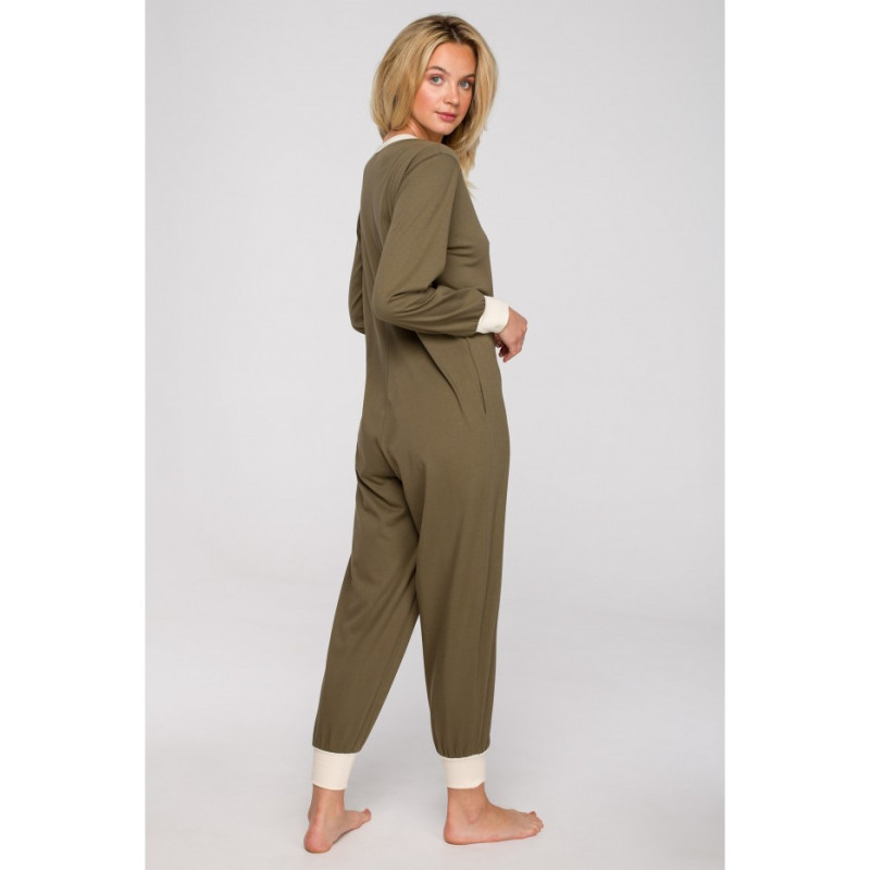 LA124 Long sleepsuit - khaki