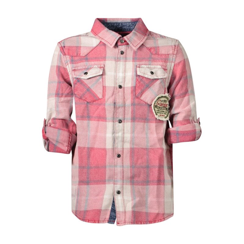 Guess jeans shirts L4YH03WGA80 Red