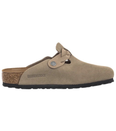 Birkenstock Boston Braided Taupe 1026667 (BK286-a) Women's Shoes/Flip Flops