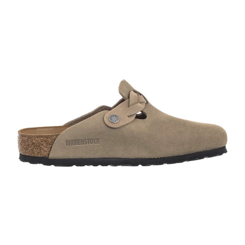 Birkenstock Boston Braided Taupe 1026667 (BK286-a) Women's Shoes/Flip Flops