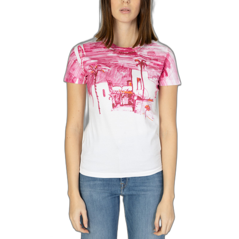 Desigual T-shirts 24SWTK69 Pink