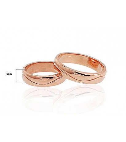 Gold wedding ring 1100101(Au-R), Red Gold 585°