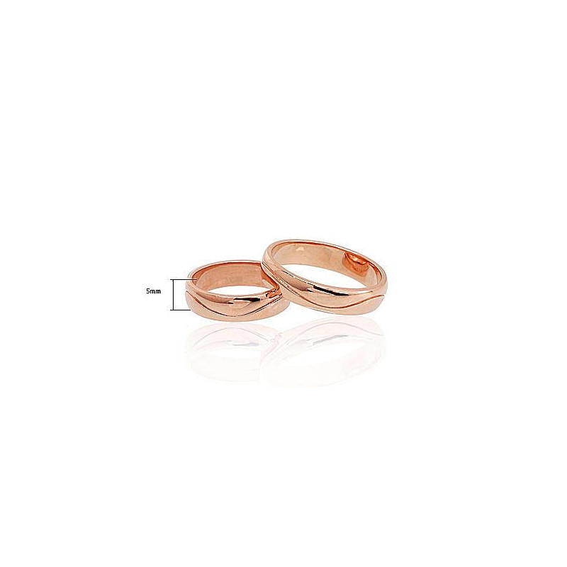 Gold wedding ring 1100101(Au-R), Red Gold 585°