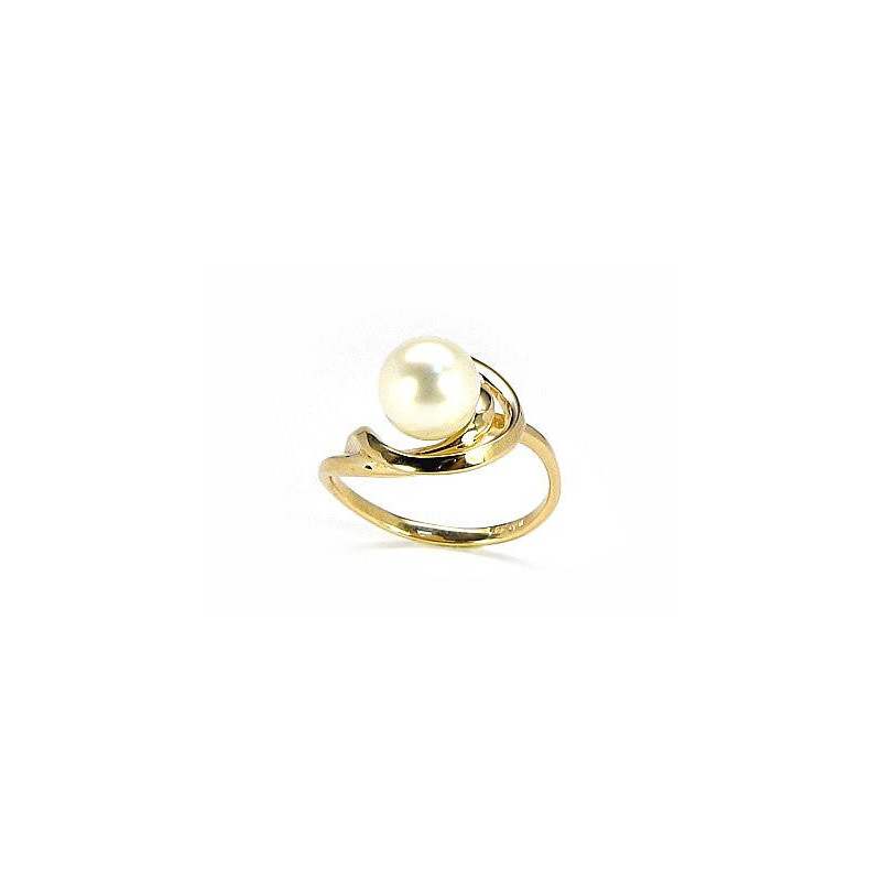 Gold ring 1100047(Au-Y)_PE, Yellow Gold 585°, Fresh-water Pearl