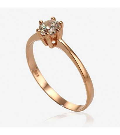 Gold ring 1100102(Au-R)_CZ, Red Gold 585°, Zirkons