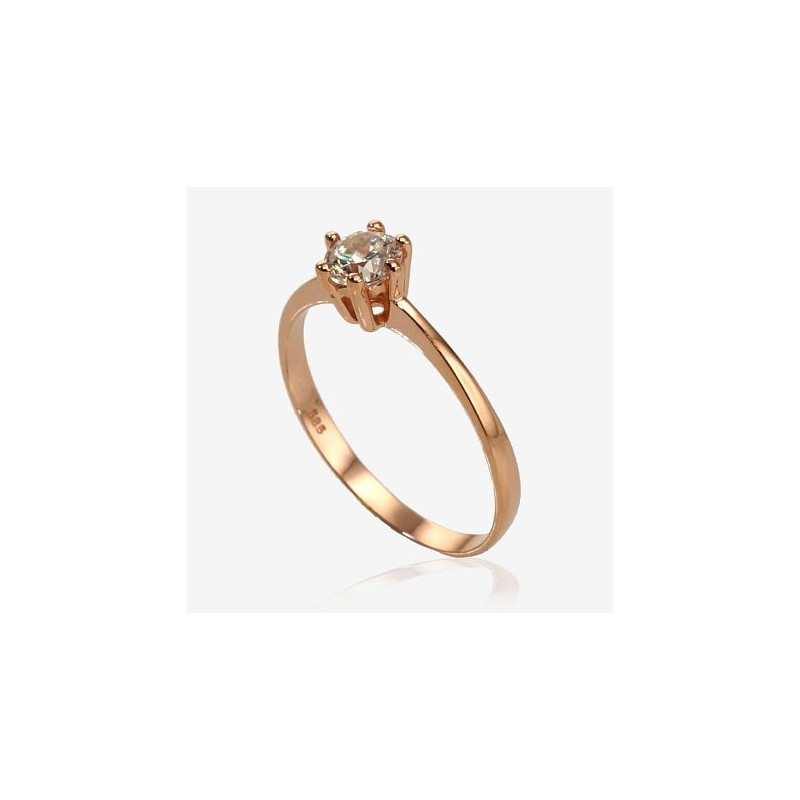 Gold ring 1100102(Au-R)_CZ, Red Gold 585°, Zirkons