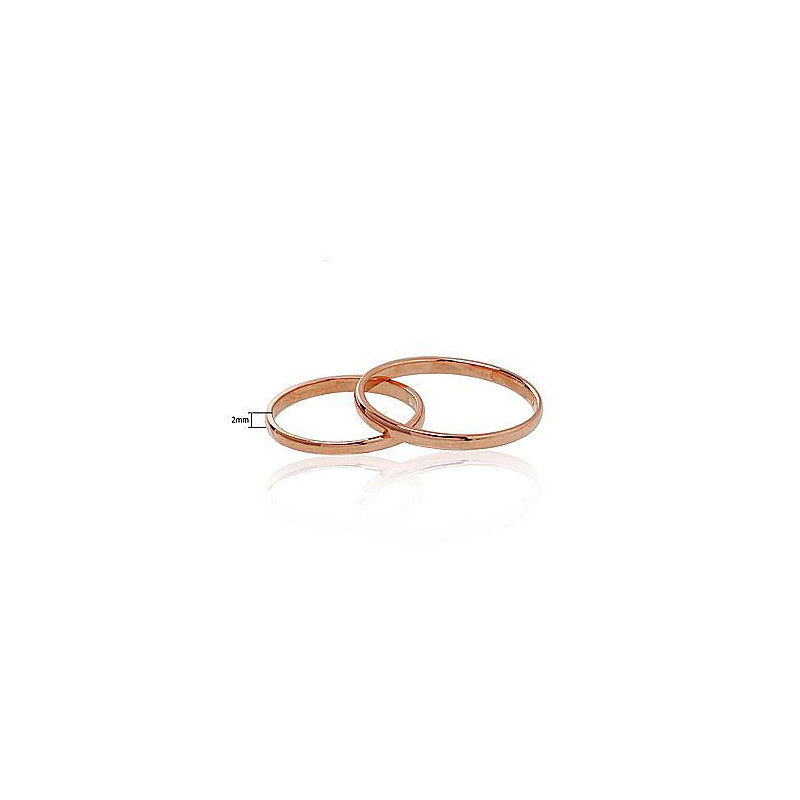 Gold wedding ring 1100541(Au-R), Red Gold 585°