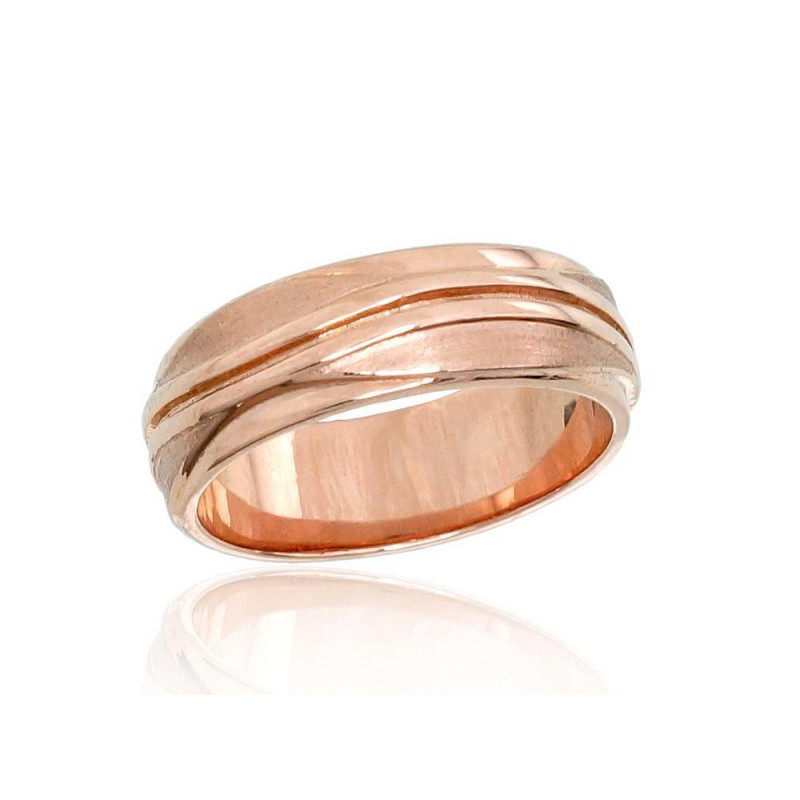 Gold wedding ring 1100545(Au-R), Red Gold 585°