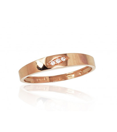 Gold ring 1100830(Au-R)_CZ,...