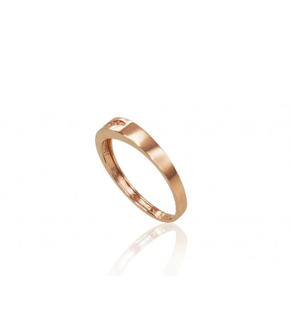 Gold ring 1100830(Au-R)_CZ, Red Gold 585°, Zirkons