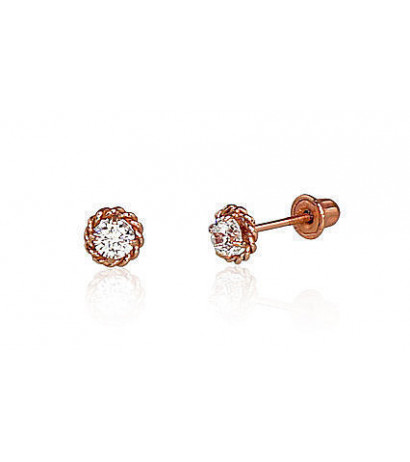 Gold screw studs earrings...