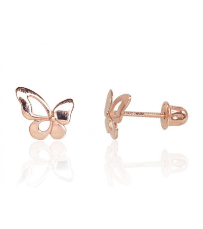 Gold screw studs earrings...