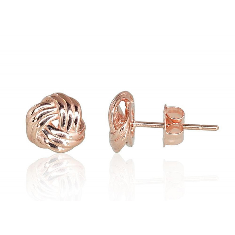 Gold classic studs earrings 1200948(Au-R), Red Gold 585°