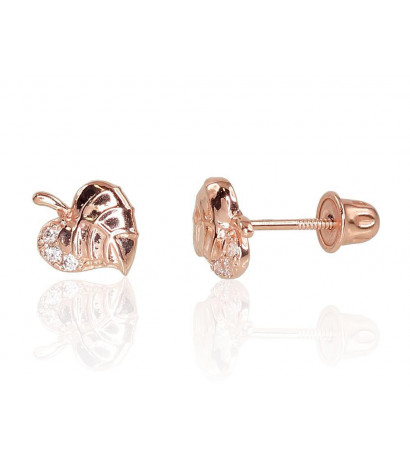 Gold screw studs earrings...