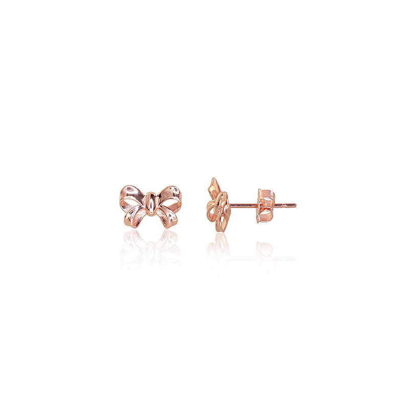 Gold classic studs earrings 1201034(Au-R), Red Gold 585°