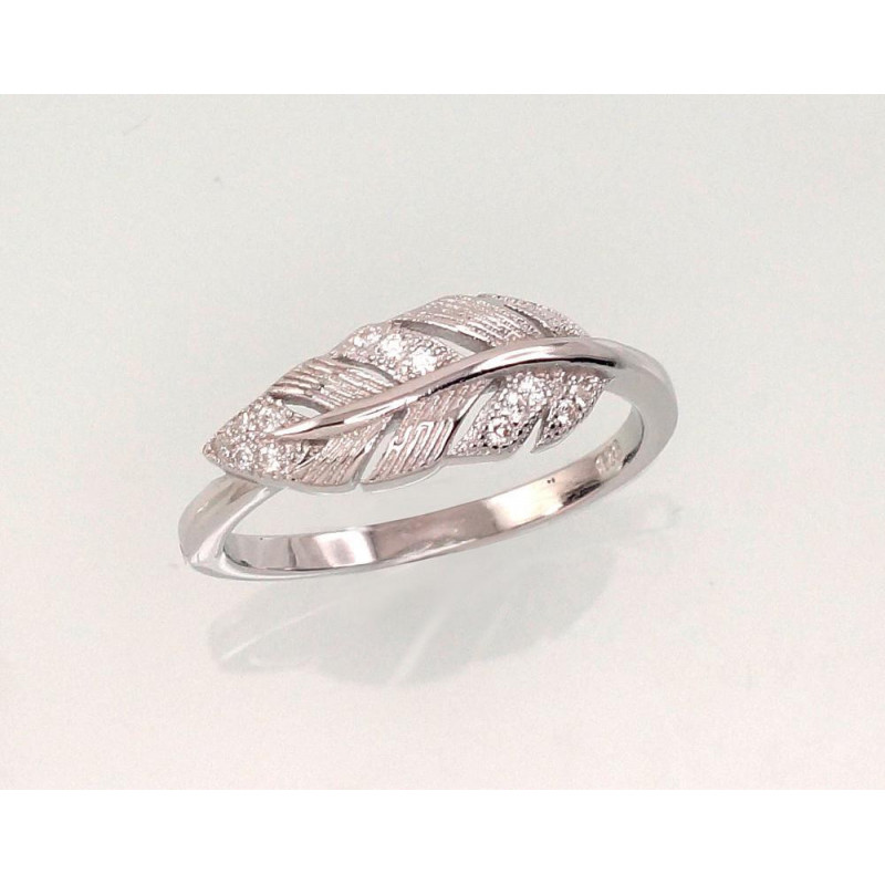 Silver ring 2101474(PRh-Gr)_CZ, Silver 925°, Rhodium (Plating), Zirkons