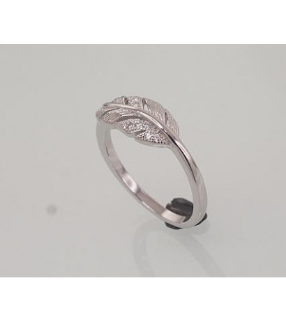 Silver ring 2101474(PRh-Gr)_CZ, Silver 925°, Rhodium (Plating), Zirkons