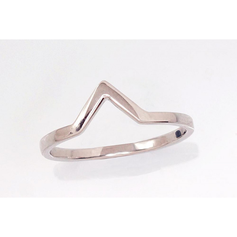 Silver ring 2101610(PRh-Gr), Silver 925°, Rhodium (Plating)