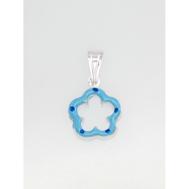 Silver pendant 2301147_ML-LB+ML-B, Silver 925°, Jewelery enamel