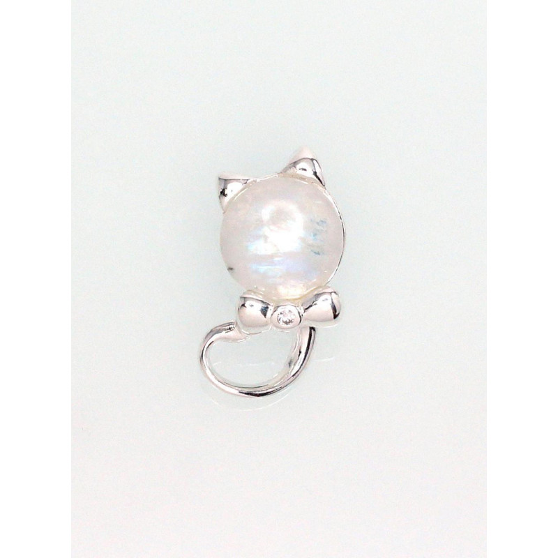 Silver pendant 2301582_CZ+MS, Silver 925°, Zirkons , Moonstone