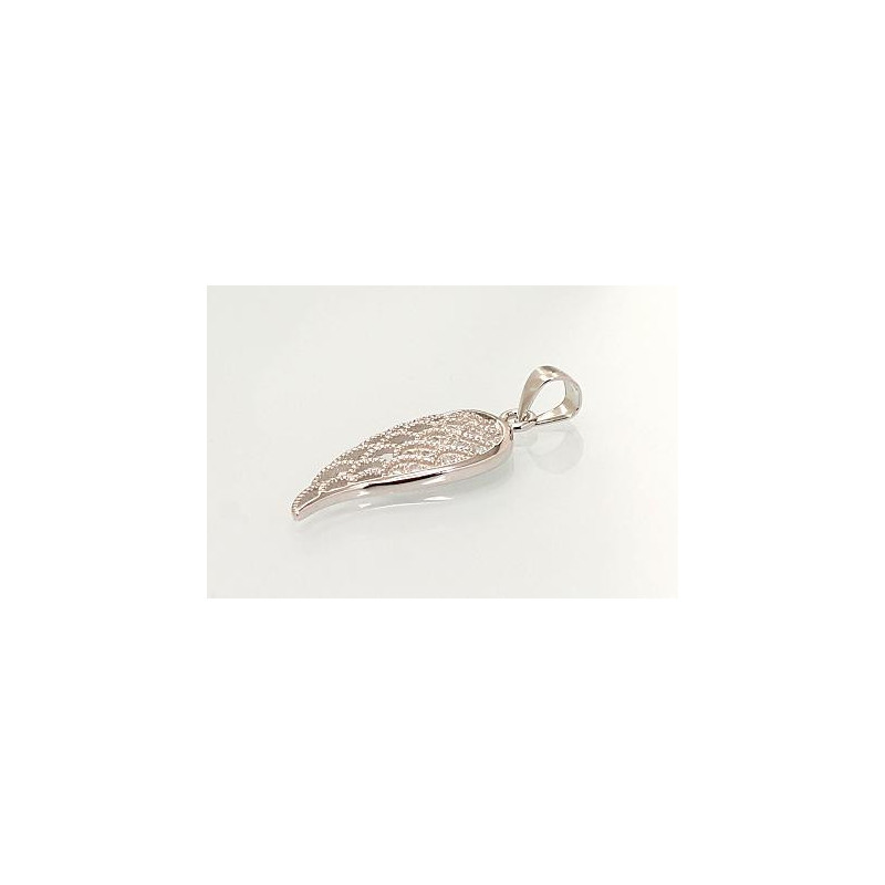 Silver pendant 2301745(PRh-Gr)_CZ, Silver 925°, Rhodium (Plating), Zirkons