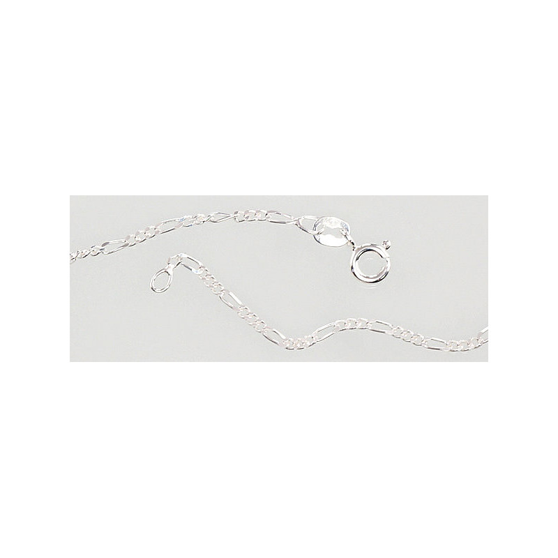 Silver chain Figaro 1,8 mm , diamond cut 2400052, Silver 925°