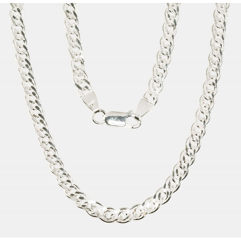 Silver chain Mona Liza 4,9 mm , diamond cut 2400062, Silver 925°