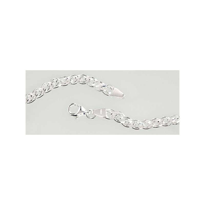 Silver chain Mona Liza 4,9 mm , diamond cut 2400062, Silver 925°