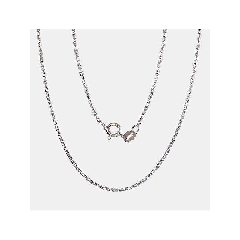 Silver chain Anchor 1.2 mm , diamond cut 2400094(PRh-Gr), Silver 925°, Rhodium (Plating)