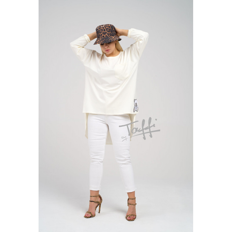 Cotton Taffi blouse Teddy white 3